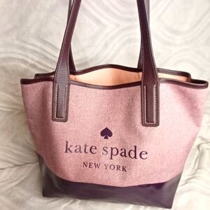 Kate Spade Ash Street 3 Compartment Purple Tote. Like New...15x13x6